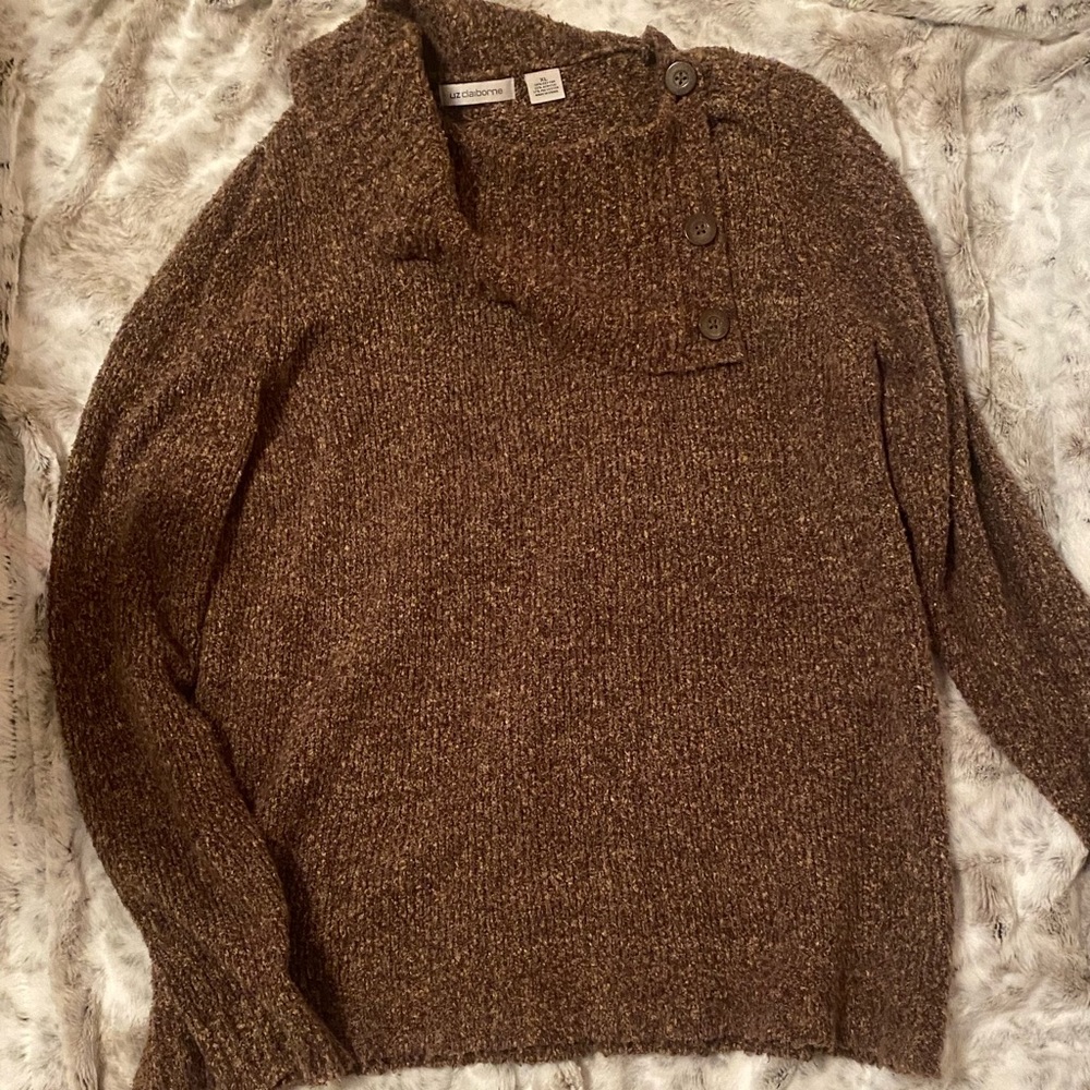 Liz Claiborne, XL, cowl neck sweater